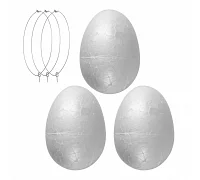Пінопластові заготовки Яйце 3 штуки 6 см Santi (743072)
