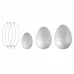 Пінопластові заготовки Яйце 3 штуки мікс розмірів Santi (743074)