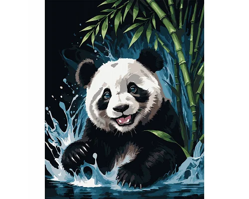 Картина за номерами Весела панда 40х50 Santi (954805)