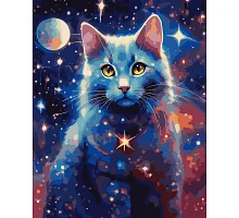 Картина за номерами Магічний кіт 40*50 метал. фарби Santi (954834)