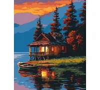 Картина по номерам Вечернее озеро 40*50 Santi (954852)