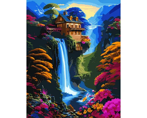 Картина за номерами Казковий водоспад 40*50 Santi (954853)