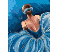 Картина по номерам с алмазной мозаикой Очаровательная балерина 40*50 см. Santi (954876)