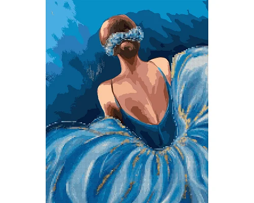 Картина по номерам с алмазной мозаикой Очаровательная балерина 40*50 см. Santi (954876)