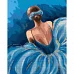 Картина за номерами з алмазною мозаїкою Чарівна балерина 40*50 см. Santi (954876)