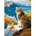 Картина по номерам Мечтательный котик 30х40 см Ideyka (KHO6608)