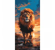 Картина по номерам Царь зверей 40х80 см АРТ-КРАФТ (11544-AC)