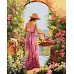 Картина за номерами Дівчина з квітами 40х50 см Ідейка (KHO8431)