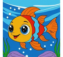 Картина за номерами Мрійлива рибка 25х25 см Ідейка (KHO6199)