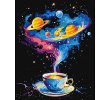 Картина по номерам Космический вихрь с красками металлик 40х50 см Идейка (KHO5122)