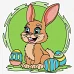 Картина за номерами Веселий кролик 25х25 см Ідейка (KHO6201)