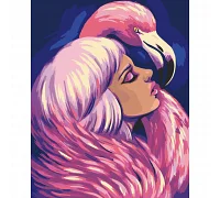 Картина за номерами Розовый фламинго 40х50 см АРТ-КРАФТ (10120-AC)
