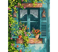 Картина за номерами Будинок у саду 40х50 см Ідейка (KHO6348)