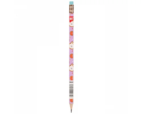Олівець чорнографітний Line Friends Cony круглий з гумкою YES (280643)