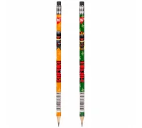 Олівець чорнографітний Ninja круглий з гумкою YES (280652)