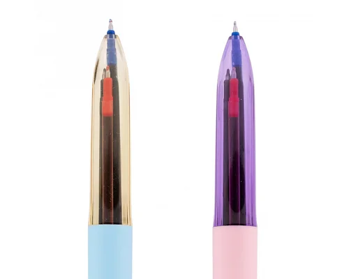 Ручка гелева Vector 0.5 мм автоматична 4 кольори YES (420458)