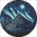 Круглая Алмазная мозаика - Ночное сияние с голограммными стразами d19 Идейка (AM-R7916)