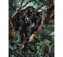 Картина за номерами Граціозна пантера 40х50 см Ідейка (KHO6619)