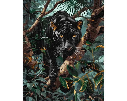 Картина по номерам Грациозная пантера 40х50 см Идейка (KHO6619)