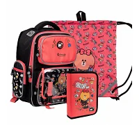 Набір рюкзак шкільний + пенал + сумка YES S-101  Line Friends (559787)
