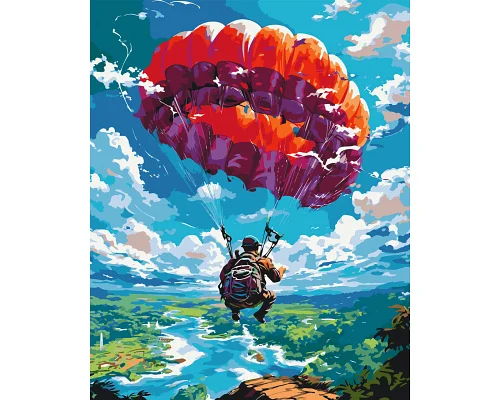 Картина за номерами Над хмарами 40х50 см Орігамі (LW3329)