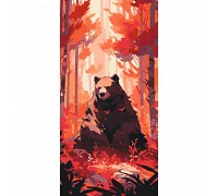 Картина за номерами Ведмідь у лісі 40х80 см АРТ-КРАФТ (11550-AC)