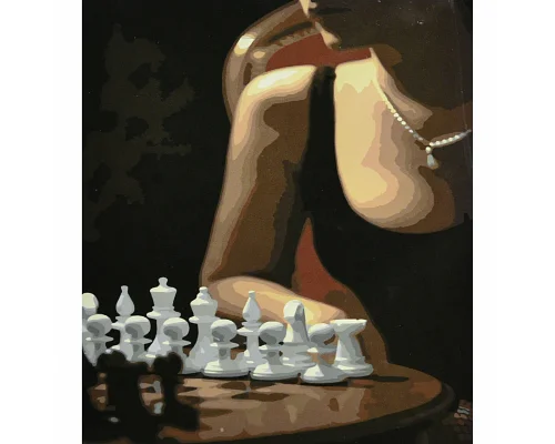 Картина за номерами Гра в шахи 40х30 см Strateg (SS6471)