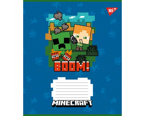 Зошит шкільний А5/12 лінія Yes Minecraft  набір 25 шт (766950)