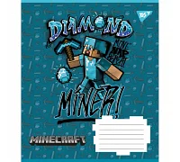 Зошит шкільний А5/12 клітинка Yes Minecraft  набір 25 шт (767194)