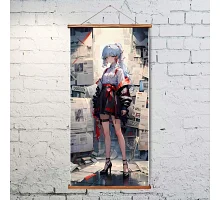 Интерьерная картина аниме Аяка Геншин Импакт Орігамі 40*80 см (OT1011)