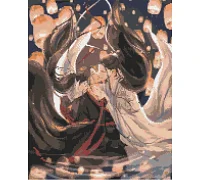 Алмазна мозаїка аніме Магістр диявольського культу 40х50 см Орігамі (OD3119)