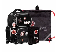 Набор рюкзак ортопедический + сумка для обуви + пенал Yes Samurai S-101 (559782)