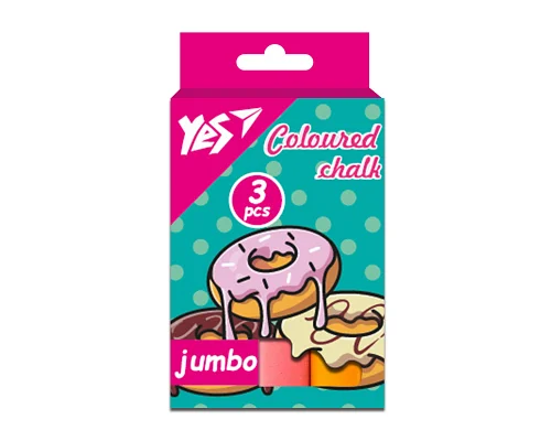 Мел цветной Sweet Cream 3 шт JUMBO YES (400493)