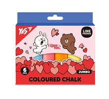 Мел цветной Line Friends 6 шт JUMBO YES (400496)