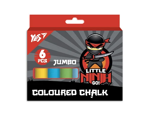 Мел цветной Ninja 6 шт JUMBO YES (400497)