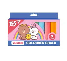 Мел цветной Line Friends 9 шт JUMBO YES (400502)