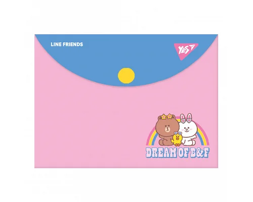Папка конверт на кнопке Line Friends B7 YES (492264)