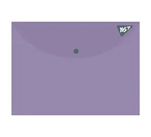 Папка конверт на кнопке Fusion фиолетовая А6 YES (492268)