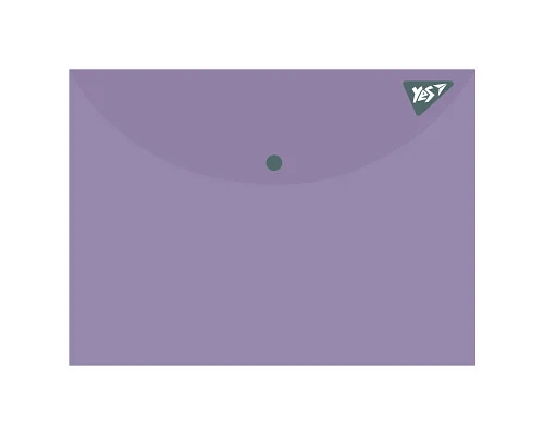 Папка конверт на кнопке Fusion фиолетовая А6 YES (492268)