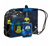 Набор рюкзак школьный ортопедичный +пенал+ сумка Yes UFO S-78 (559770)