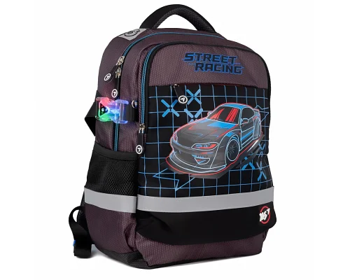 Набор рюкзак школьный ортопедичный + сумка для обуви + пенал Yes Street Racing S-52 Ergo (559779)