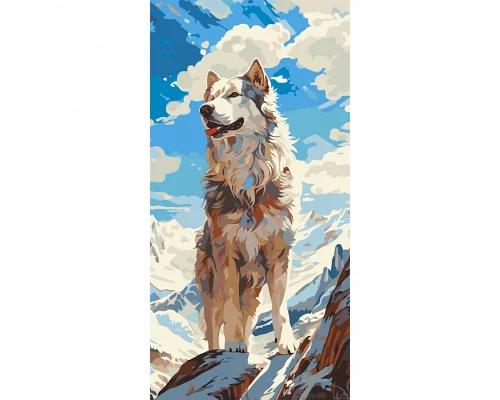 Картина по номерам Волк на вершине 40х80 см АРТ-КРАФТ (11543-AC)