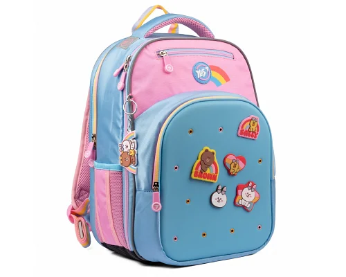 Набор рюкзак школьный ортопедический + пенал + сумка для обуви YES S-96 Line Friends (559411K)