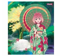 Тетрадь школьная А5/12 линия Yes Sakura girls аниме набор 25 шт (766536)