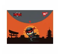 Папка конверт на кнопке Ninja оранжево серый B7 YES (492265)