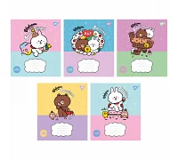 Тетрадь школьная А5/12 линия Yes Line Friends набор 25 шт (766949)