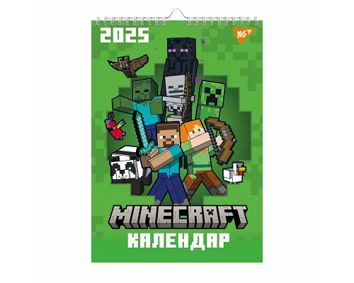 Календар-планер настінний Yes Minecraft на 2025 р (270256)