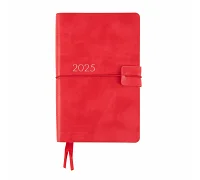 Щоденник 12х20cм Leo Planner датований 2025 Glory червоний 352 ст (252510)