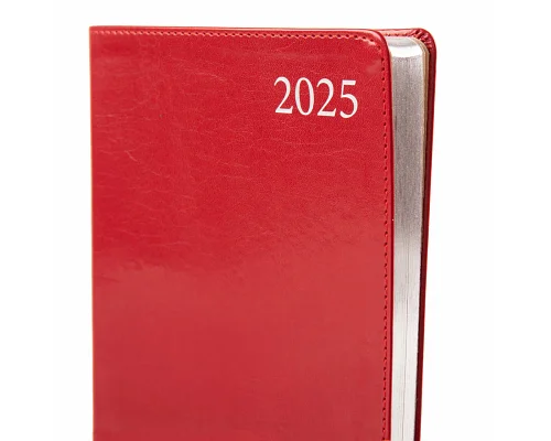 Ежедневник А5 Leo Planner датированный 2025 красный 368 стр (252537)