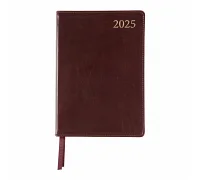 Щоденник А5 Leo Planner датований 2025 Glory темно коричневий 368 стр (252538)